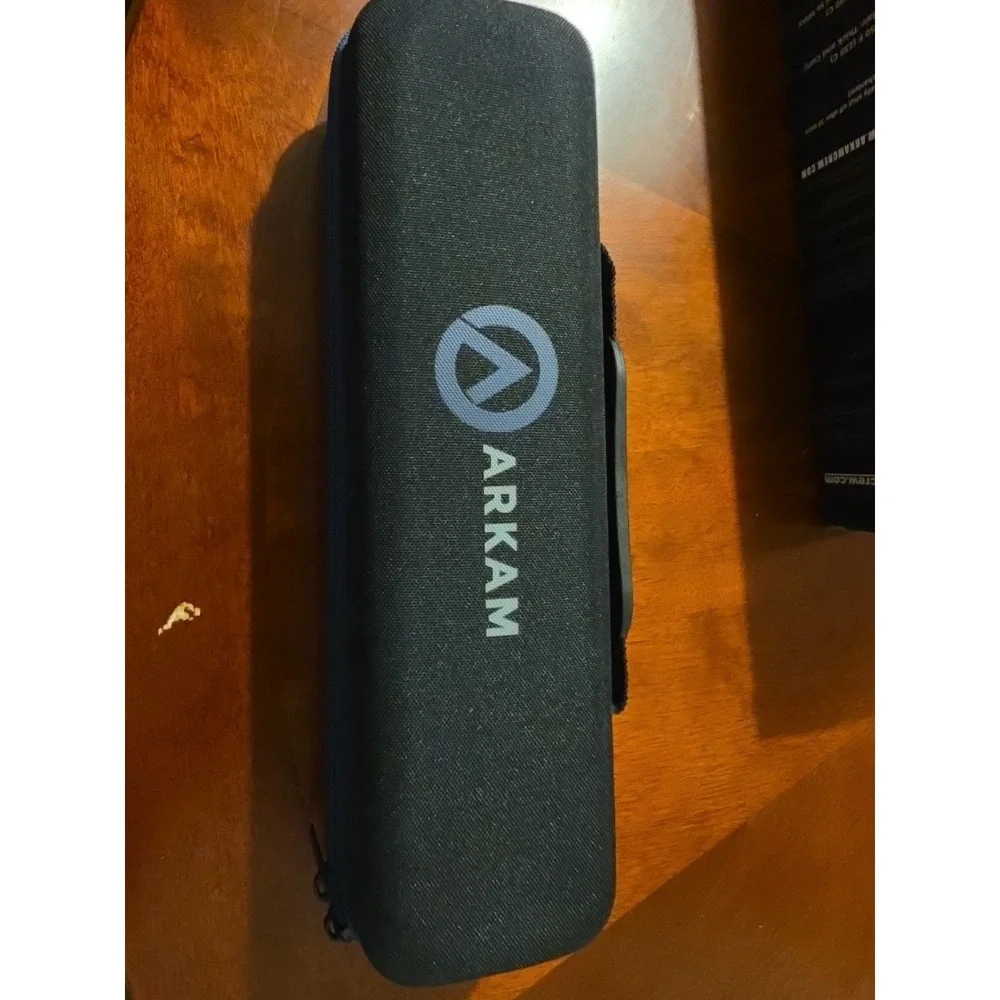 Arkam Men's Beard Straightener Heated Brush‎ with Travel Case & Beard Comb